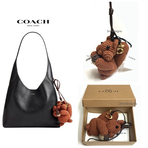 Nwt coach crochet squirrel - coach,