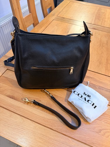 Coach cary black soft pebble - cary,