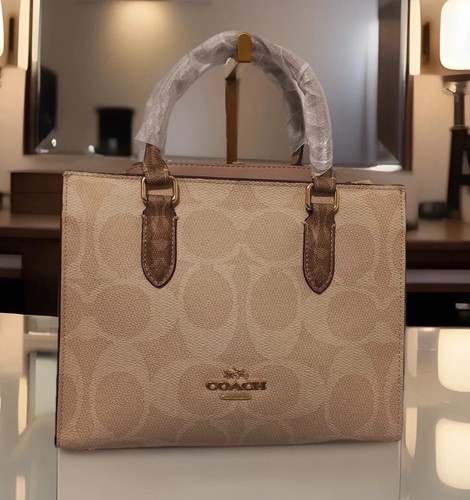 Maggie coach handbag beige - coach,