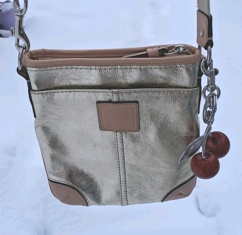 Coach metallic gold swingpack - coach,