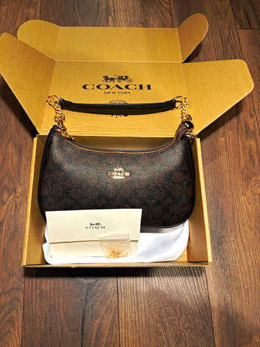 Coach brown signature canvas - signature,