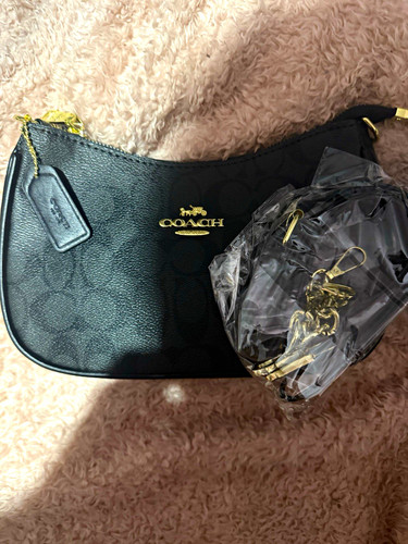 Coach black signature - black, logo