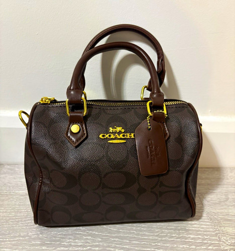 Coach brown monogram - brown, canvas